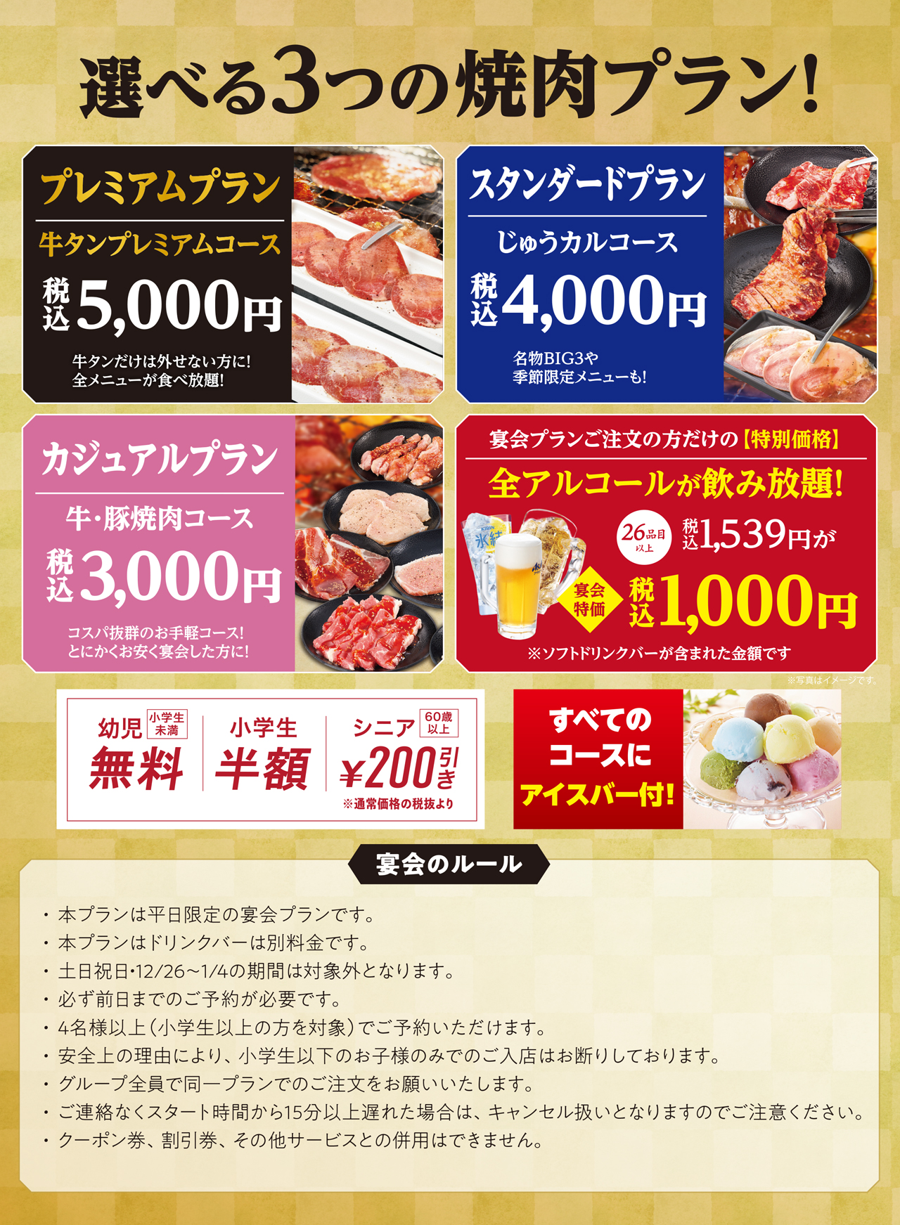 焼肉宴会プラン