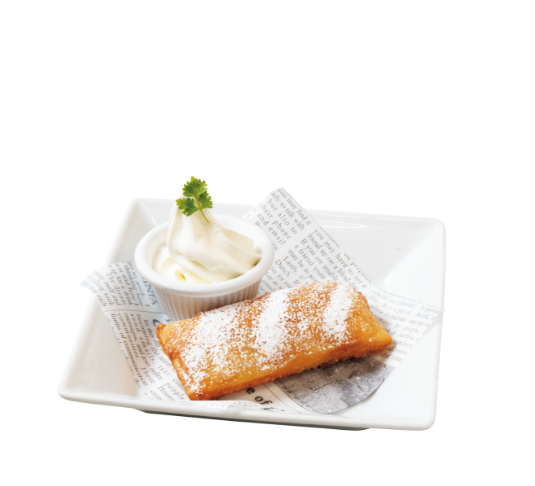 揚げたてカスタードアップルパイ