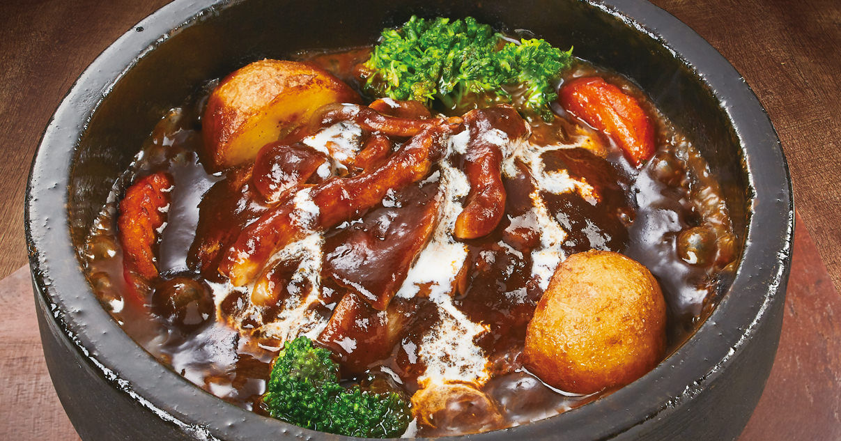 石焼煮込みハンバーグ【リッチデミグラスソース】